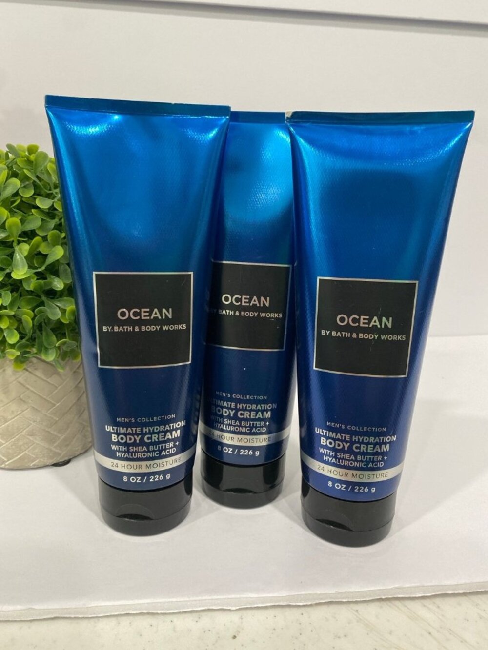 Men’s “Ocean” Bath & Body Works New 3-Pc Body Cream Set